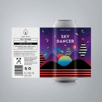 Skydancer - a 6.8% IPA from FUERST WIACEK, a craft beer brewery in Berlin - Dry-hopped with Citra & Galaxy