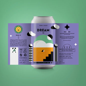 Dream #2 - a 6.8 % IPA from FUERST WIACEK, a craft beer brewery in Berlin - Dry-hopped with Citra & Mosaic