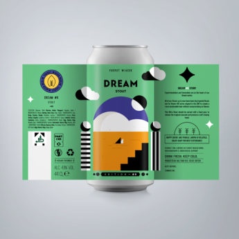 Dream #8 - a 4.9 % Stout from FUERST WIACEK, a craft beer brewery in Berlin