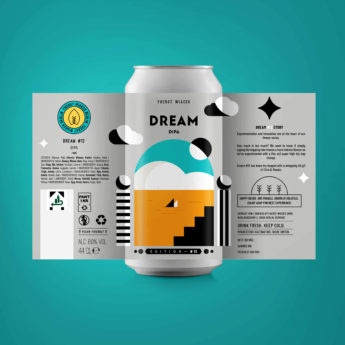Dream 12 - an 8.0 % DIPA from FUERST WIACEK, a craft beer brewery in Berlin - Dry-hopped with Citra & Mosaic.