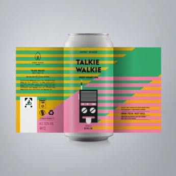 Talkie Walkie - a 6.2 % West Coast IPA from FUERST WIACEK, a craft beer brewery in Berlin - Dry-hopped with Citra & Simcoe