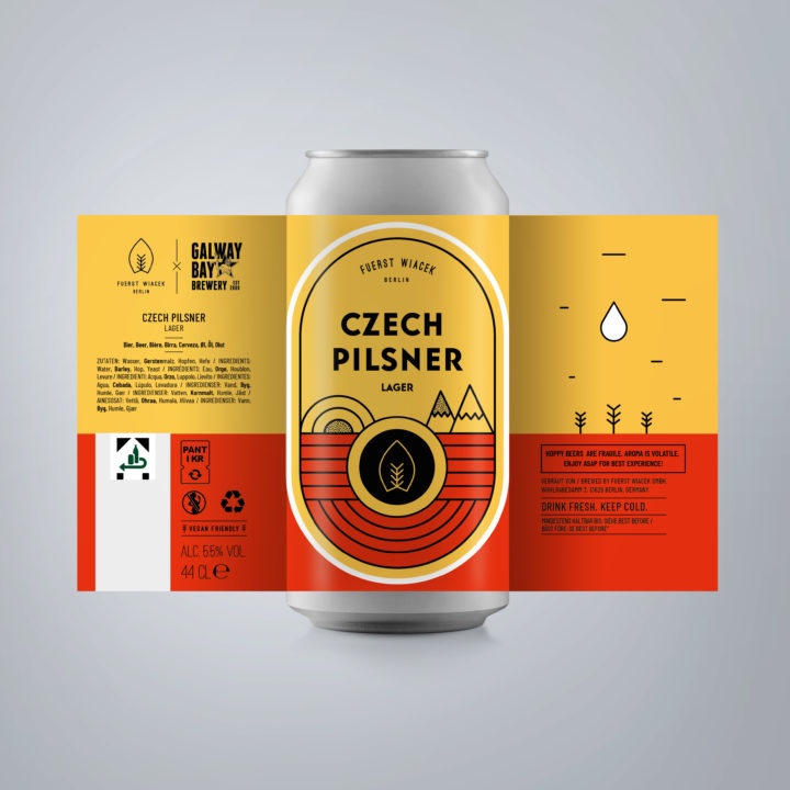 Czech Pilsner - a 5.5 % Pilsner from FUERST WIACEK, a craft beer brewery in Berlin - decoction brewed and hopped with Saaz