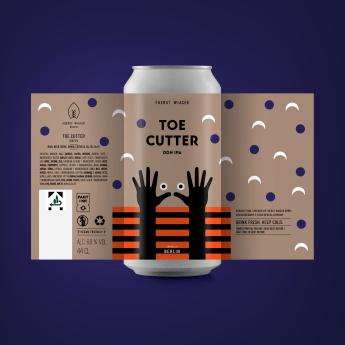 Toe Cutter - a 6.8 % IPA from FUERST WIACEK, a craft beer brewery in Berlin - Dry-hopped with Citra, Amarillo & Ekuanot